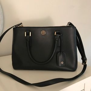 Authentic Tory Butch Robinson Double Zip Tote